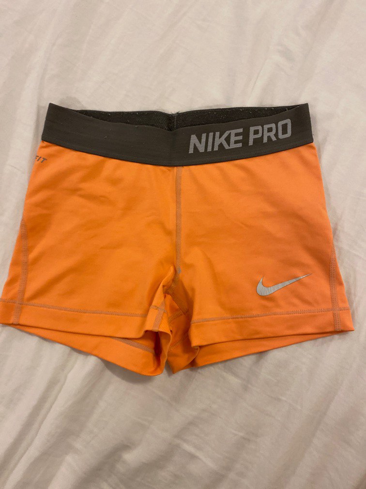 Orange nike spandex hot sale