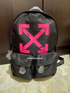 FREE ITEM ALERT! Small Off-White Jessica Moore Backpack Bag 🌺, Women's  Fashion, Bags & Wallets, Backpacks on Carousell