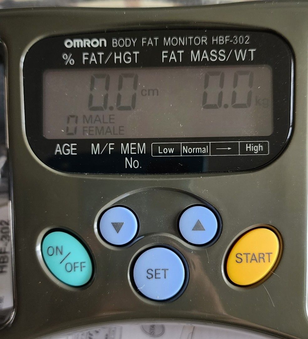 Omron Body Logic Body fat monitor HBF302, Health & Nutrition, Health
