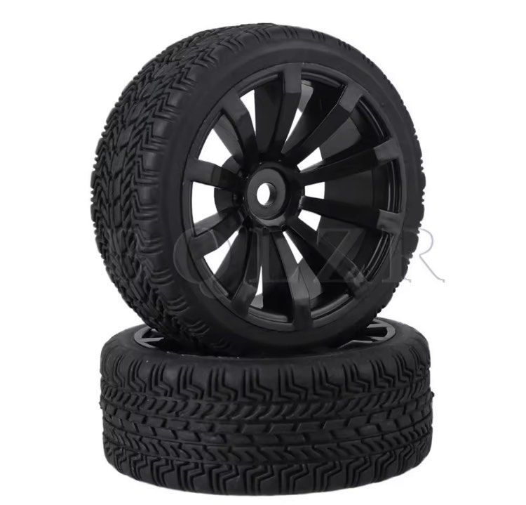 On Road Car RC110 High Grip Rubber Tyre & Plastic Concave 10Spoke