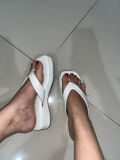 Patris white sandals platform