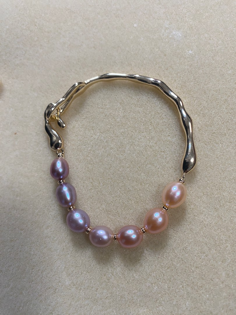 purple pearl bracelet