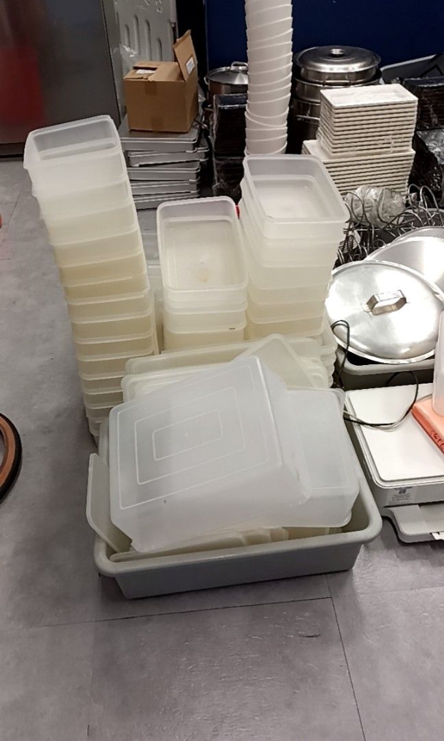 Plastic containers for sale, Furniture & Home Living, Kitchenware
