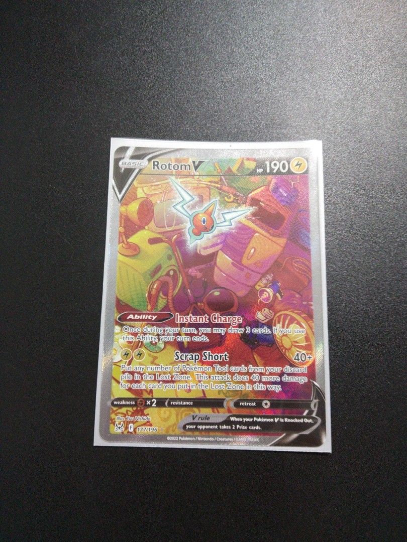 Pokemon TCG Rotom V AA Alternate Art Ultra Rare - SS11 Lost Origin, Hobbies & Toys, Toys & Games on Carousell Pokemon TCG Rotom V AA Alternate Art Ultra Rare - SS11 Lost Origin, Hobbies & Toys, Toys & Games on Carousell