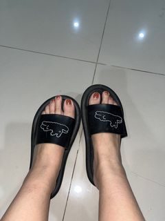 Poodle slippers karet black