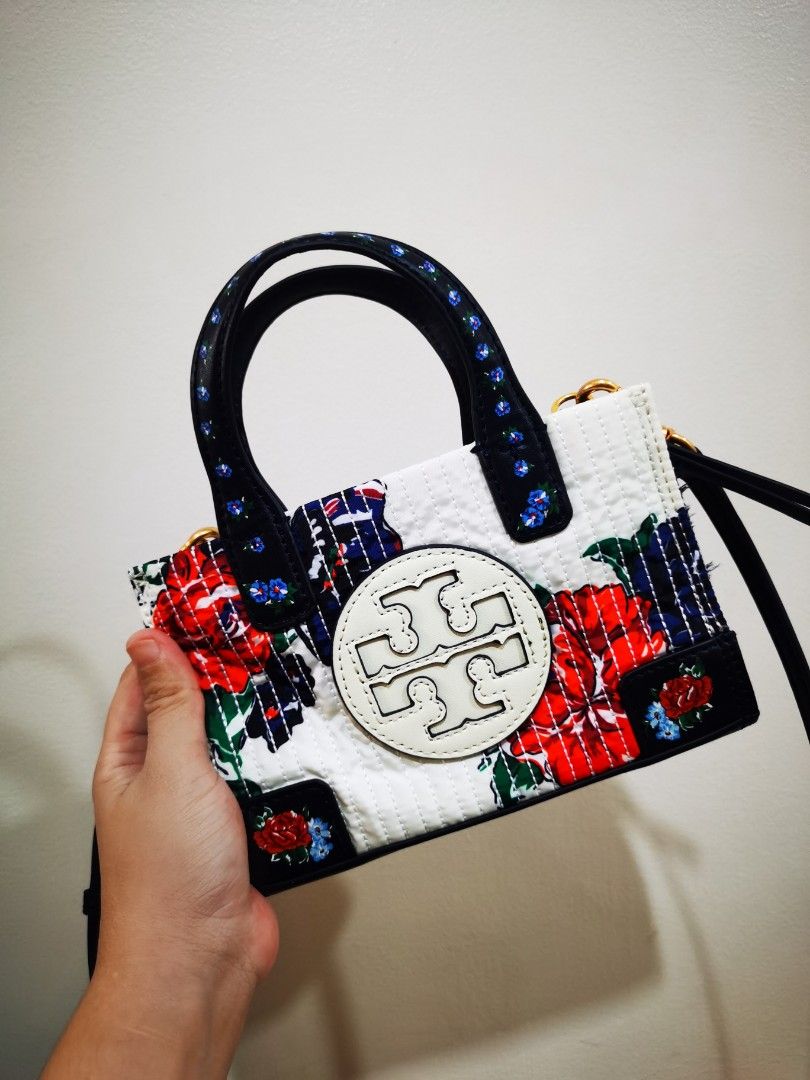 Tory burch ella on sale floral quilt micro tote