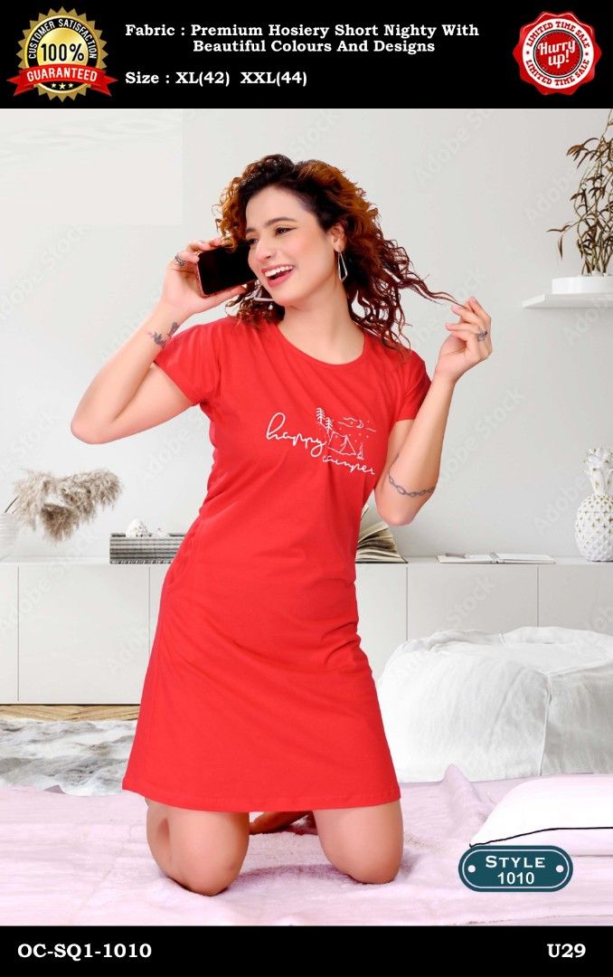 Premium cotton nighties top