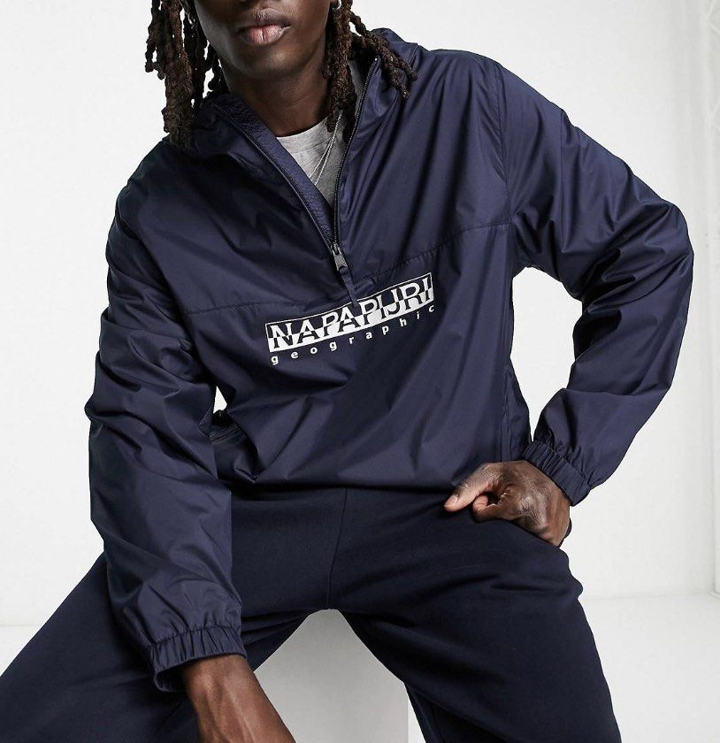 PREORDER Napapijri Windbreaker Jacket Navy Blue