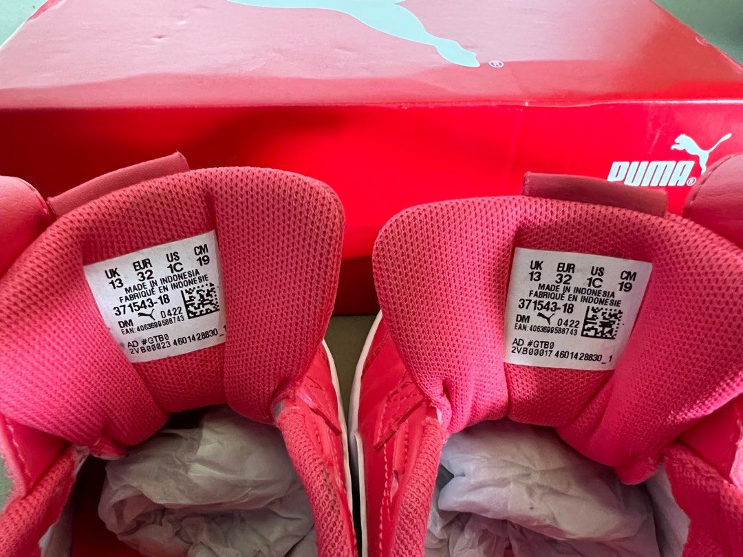 Puma white pink best sale