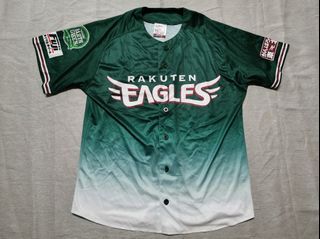 Majestic NPB Japan Baseball Tohoku Rakuten Eagles Fan Jersey Black