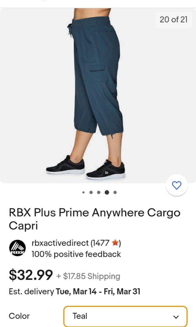 Plus Prime Anywhere Cargo Capri - RBX Active