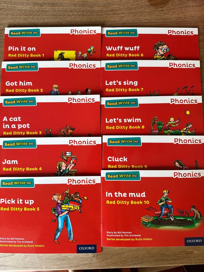 Read Write Inc RWI red book full set 興趣及遊戲 書本 文具 教科書 Carousell
