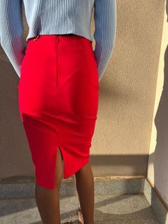 Red skirt