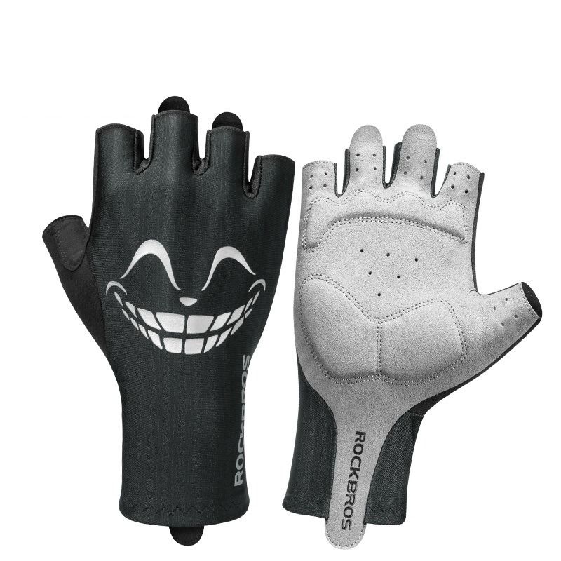 Smiley face cycling gloves store