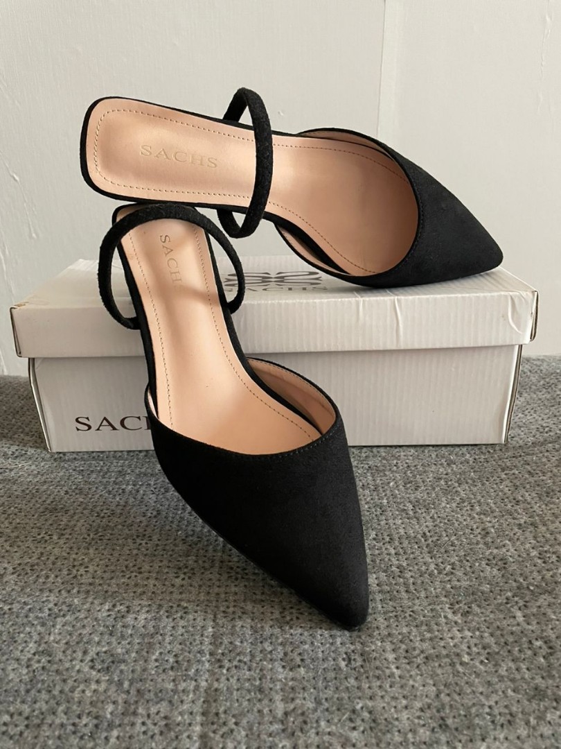 Kasut brand SACHS women low heel Shoe, Women's Fashion, Footwear, Heels ...