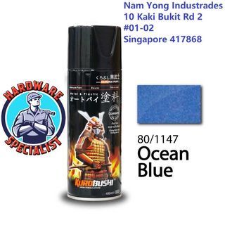 Samurai Paint Metallic Colour Ocean Blue 80 Spray Paint