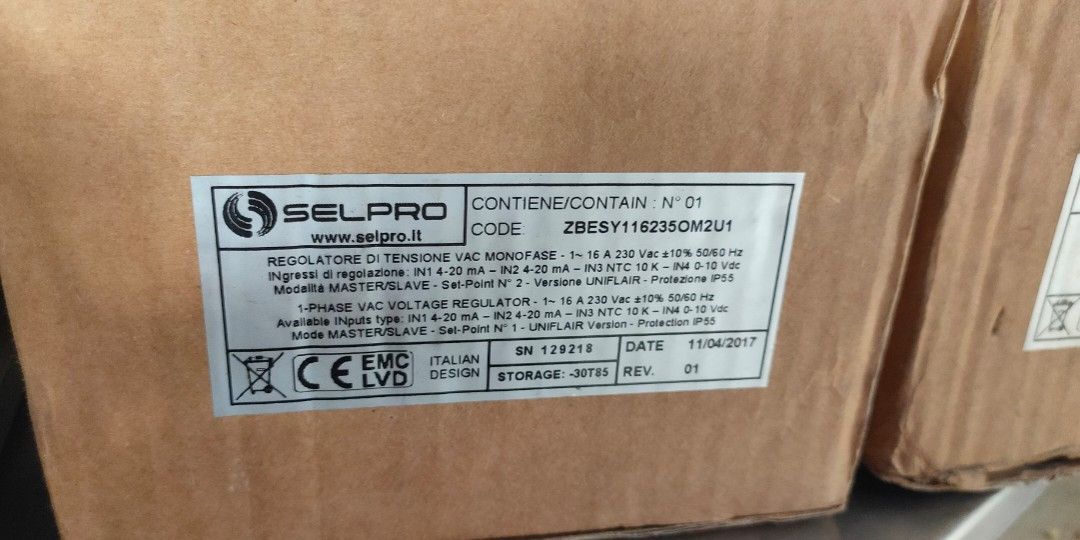 Selpro fans speed controller, Commercial & Industrial, Industrial