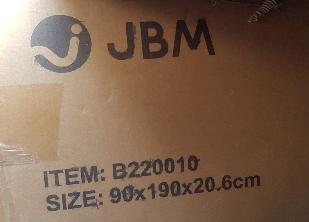 Single Size Memory Foam Spring Mattress (Category: Bed Frames & Mattresses) located in Quezon City. Submitted by SomeThingsMustGo.ph (Listing ID 1213077499, Image 3). Description: Brand New Memory Foam Spring Mattress Single Size 36x75x8.5 Inches (90x190x20cm) Vacuum Sealed 🏷4,200.