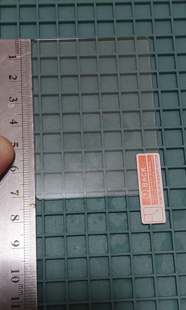 Camera screen protector (Category: Other Photography Accessories) located in Singapore. Submitted by linus_1981 (Listing ID 1213024606, Image 1). Description: This was meant for Sony A7Rv but it will not be a perfect fit. Similarly, I am not exactly show what camera the screen protector will fit probably Dimensions are approx.: L 7.1cm W 5.25cm diagonally 8.55cm self collect only..