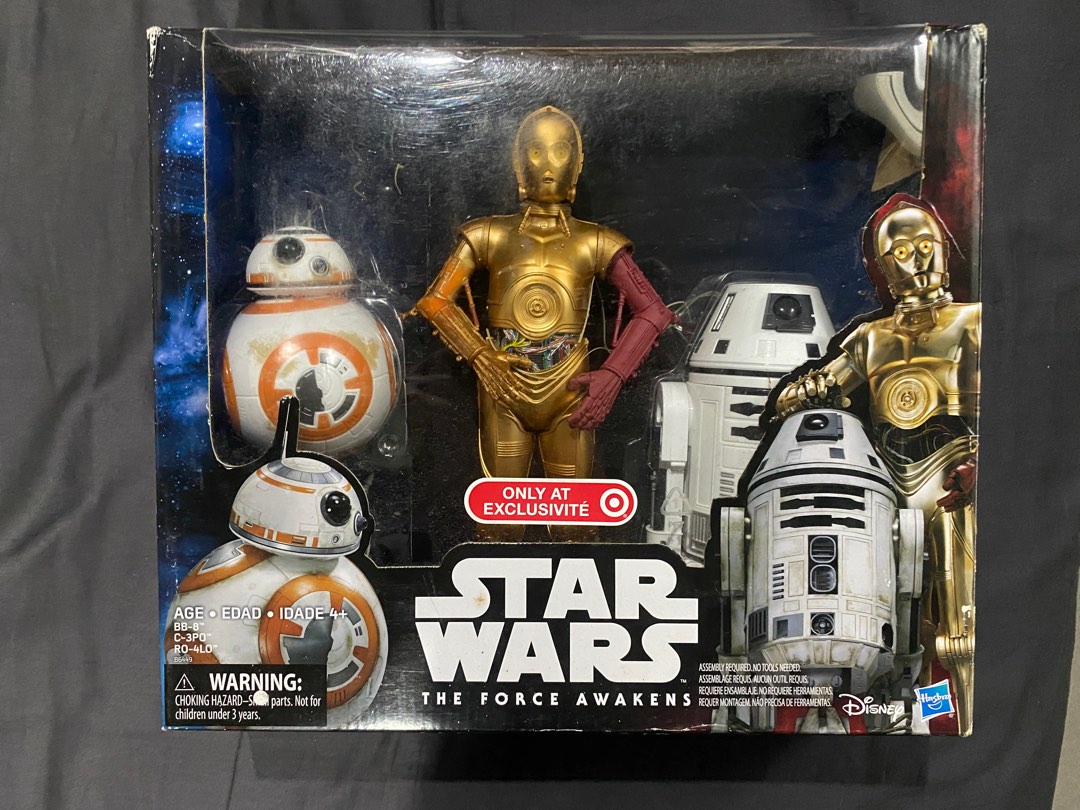 Star Wars Hasbro 12 inch Scale Target Exclusive Droid 3 Pack BB 8