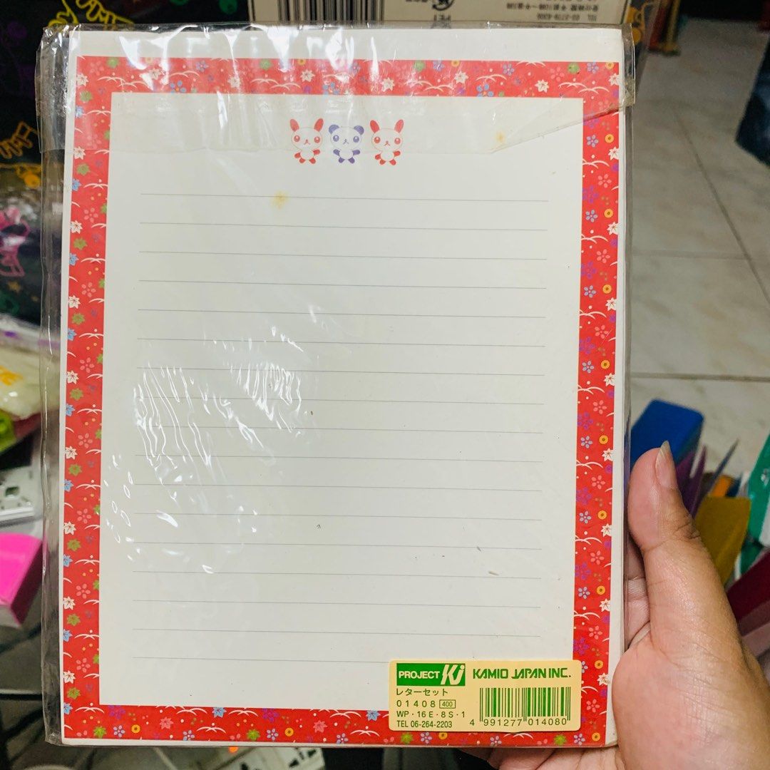Stationery Letter Paper Set random designs japan, Hobbies & Toys