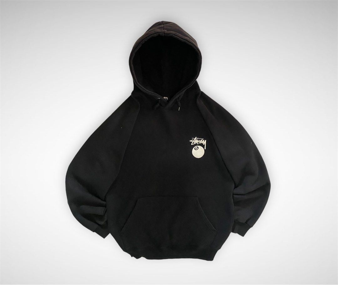 Stussy Hoodie 8 Ball, Fesyen Pria, Pakaian , Baju Luaran di Carousell