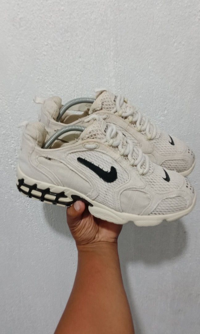 STUSSY X NIKE AIR ZOOM SPIRIDON CAGE 2 FOSSIL, Men's Fashion, Footwear ...