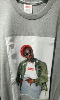 Supreme Andre 3000 photo tee grey