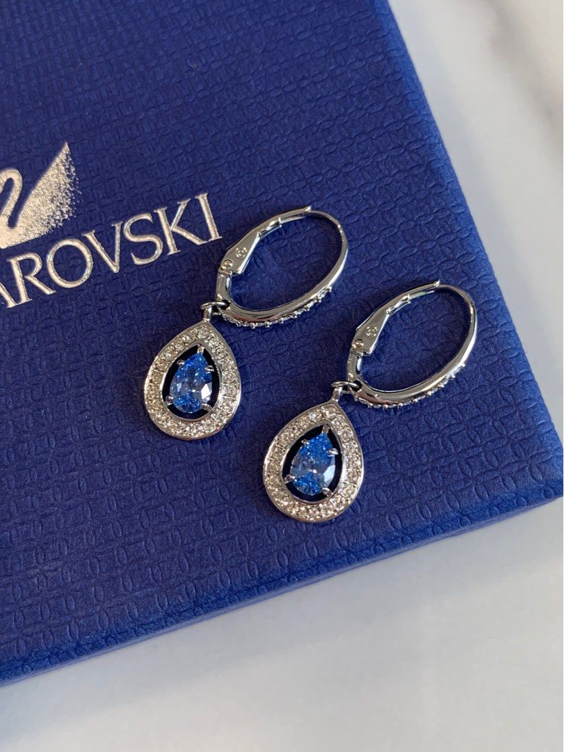 Swarovski Attract Light Pear Pierced Earrings Luxury Accessories