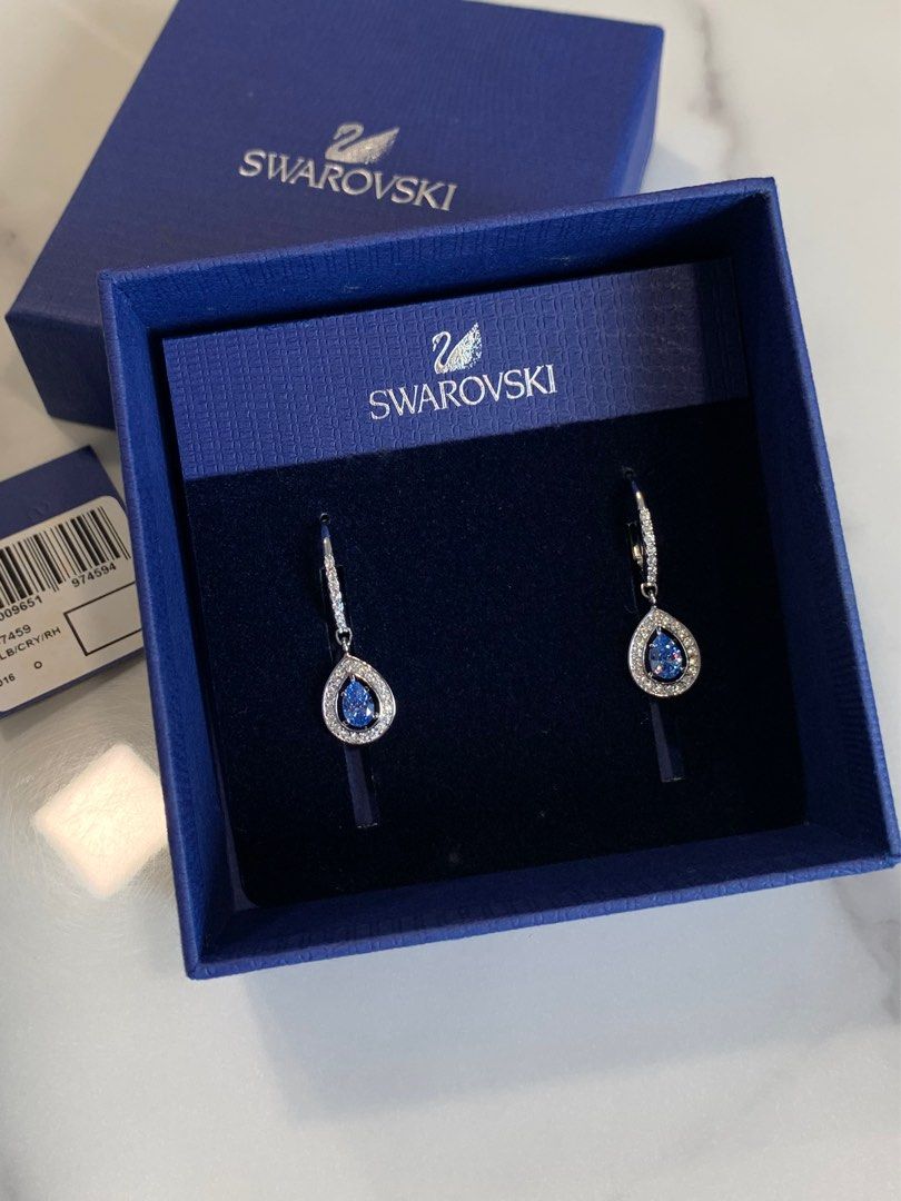 Swarovski Attract Light Pear Pierced Earrings Luxury Accessories