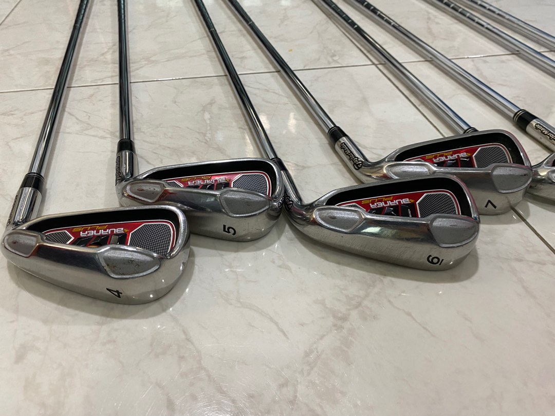 Taylormade Burner Plus Iron Set complete steel shaft 4A. New grip