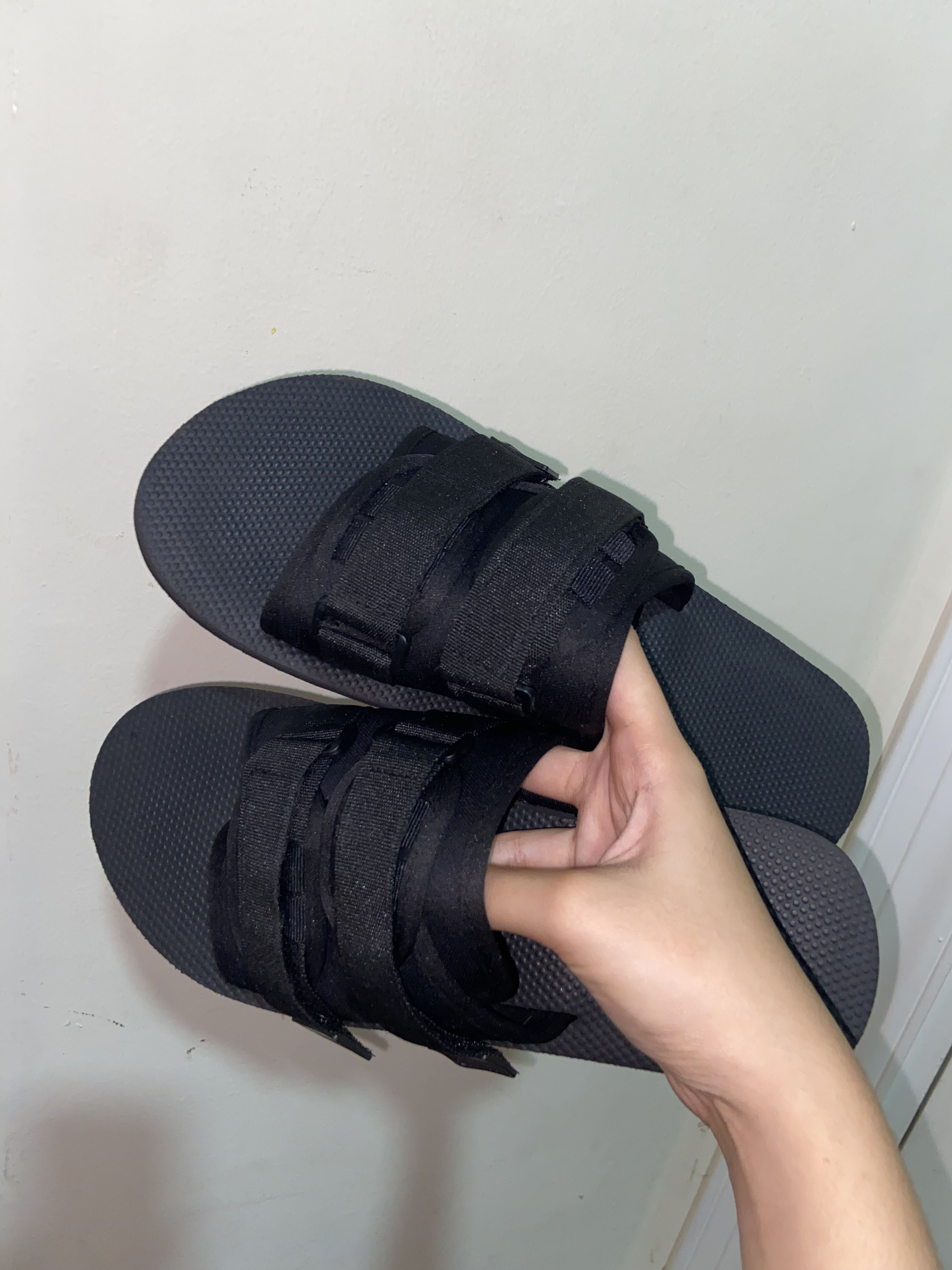 Tech slides with straps new arrivals