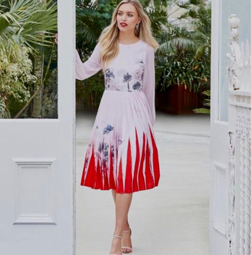 Ted baker lake of dreams hot sale pleated dress