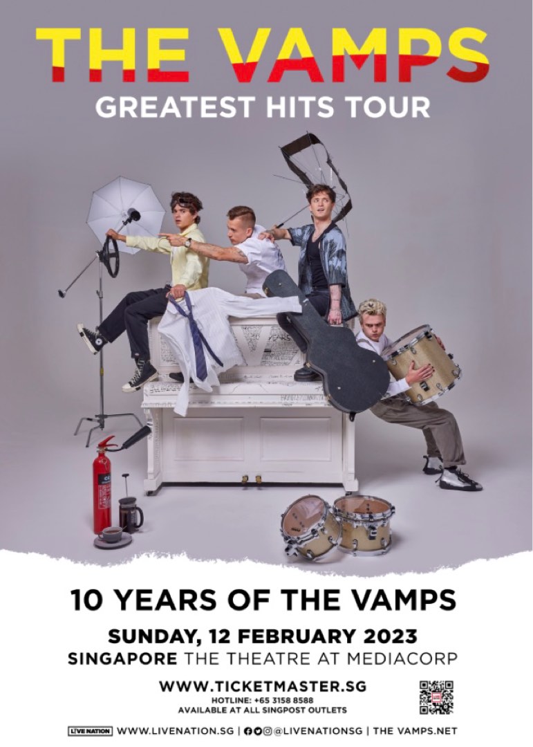 The Vamps CAT 2 Singapore Concert ticket (x2), Tickets & Vouchers