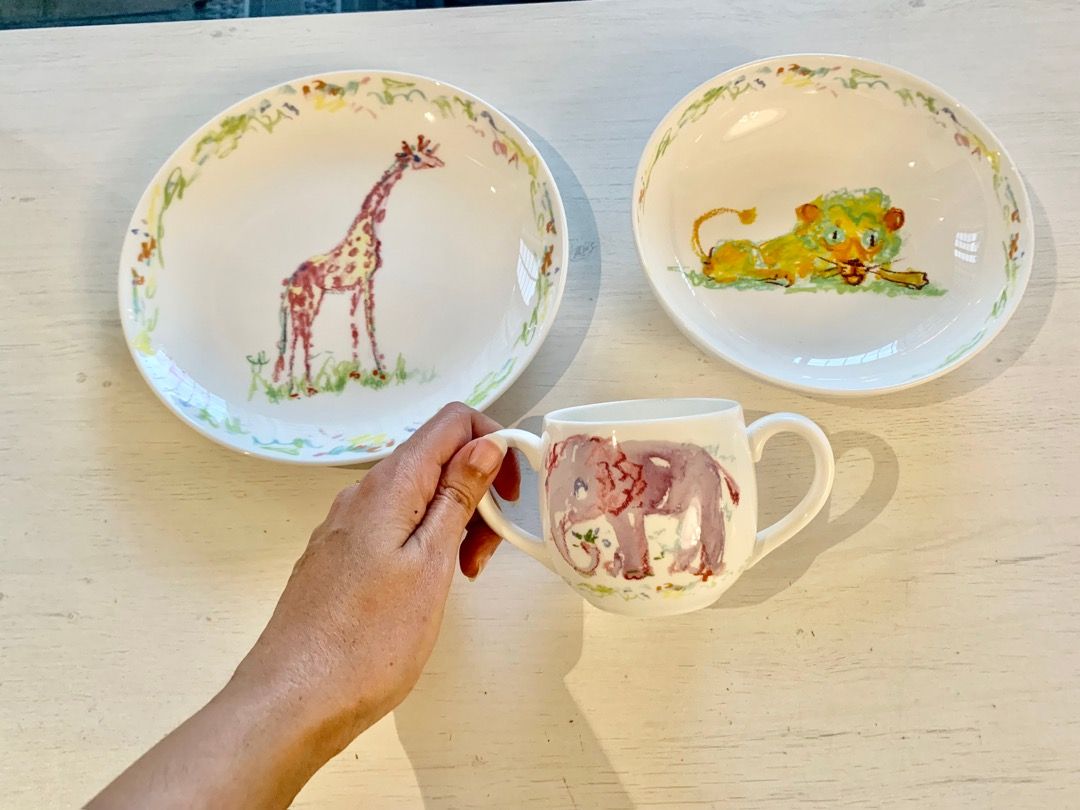 Tiffany baby plate clearance set