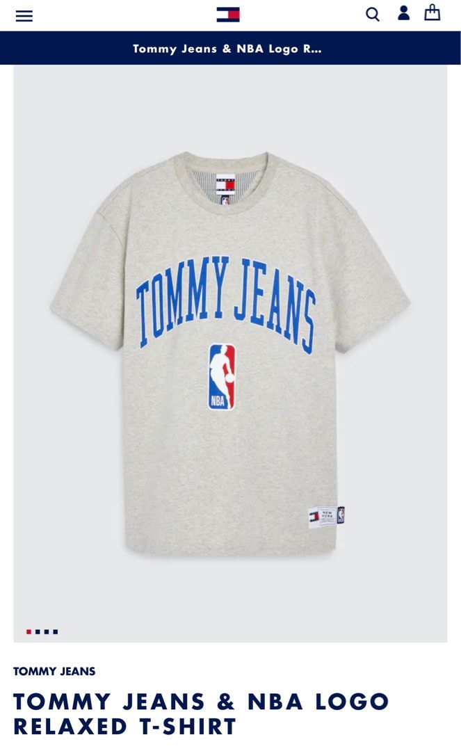 Tommy Hilfiger Tommy Jeans & Nba Relaxed Logo T-shirt in White for