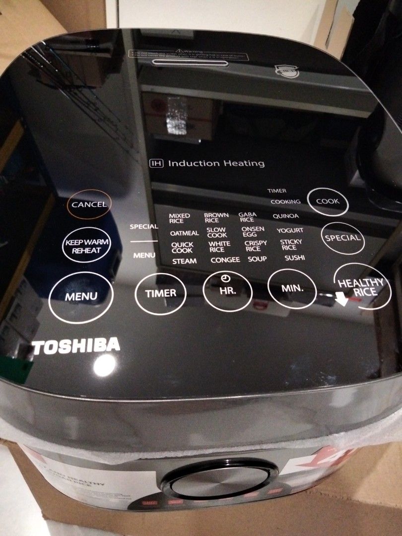 Toshiba Low Sugar rice cooker 1.8L, Furniture & Home Living