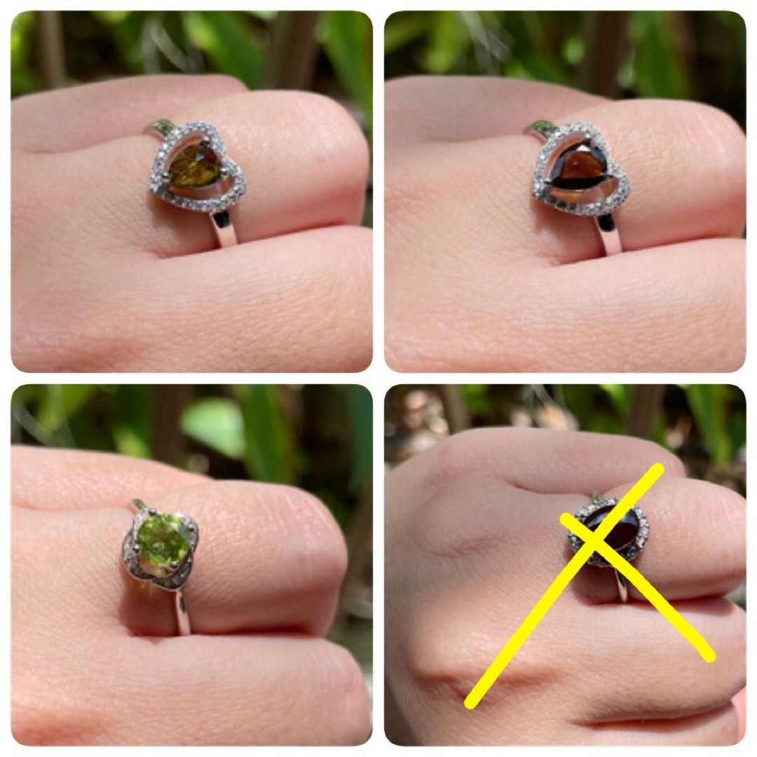 Garnet peridot ring cheap