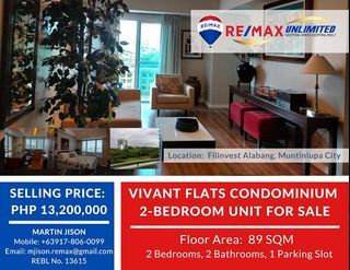 TWO-BEDROOM CONDOMINIUM UNIT FOR SALE