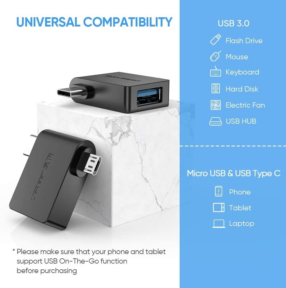 USB 3.0 Type-C Micro OTG Cable Adapter Type C USB-C OTG Converter for  Huawei Samsung Mouse Keyboard USB Disk Flash No Package