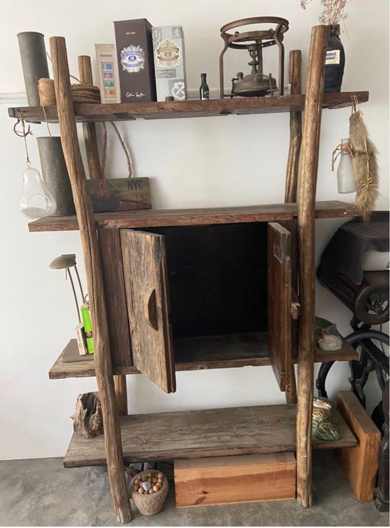 Unique Old Rustic Natural Wood Rack, Furniture & Home Living, Furniture ...