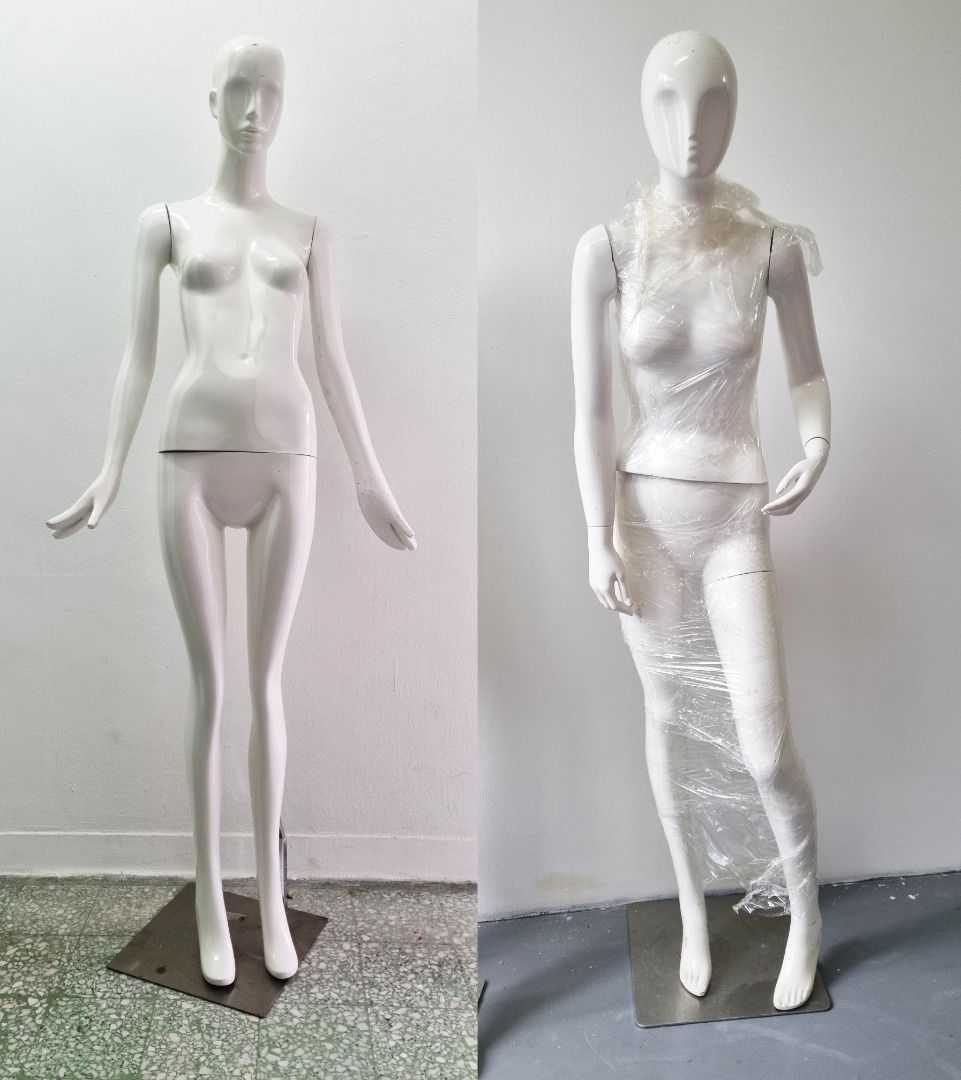 Used Mannequins Full Body with stand x 5 set, Furniture & Home Living