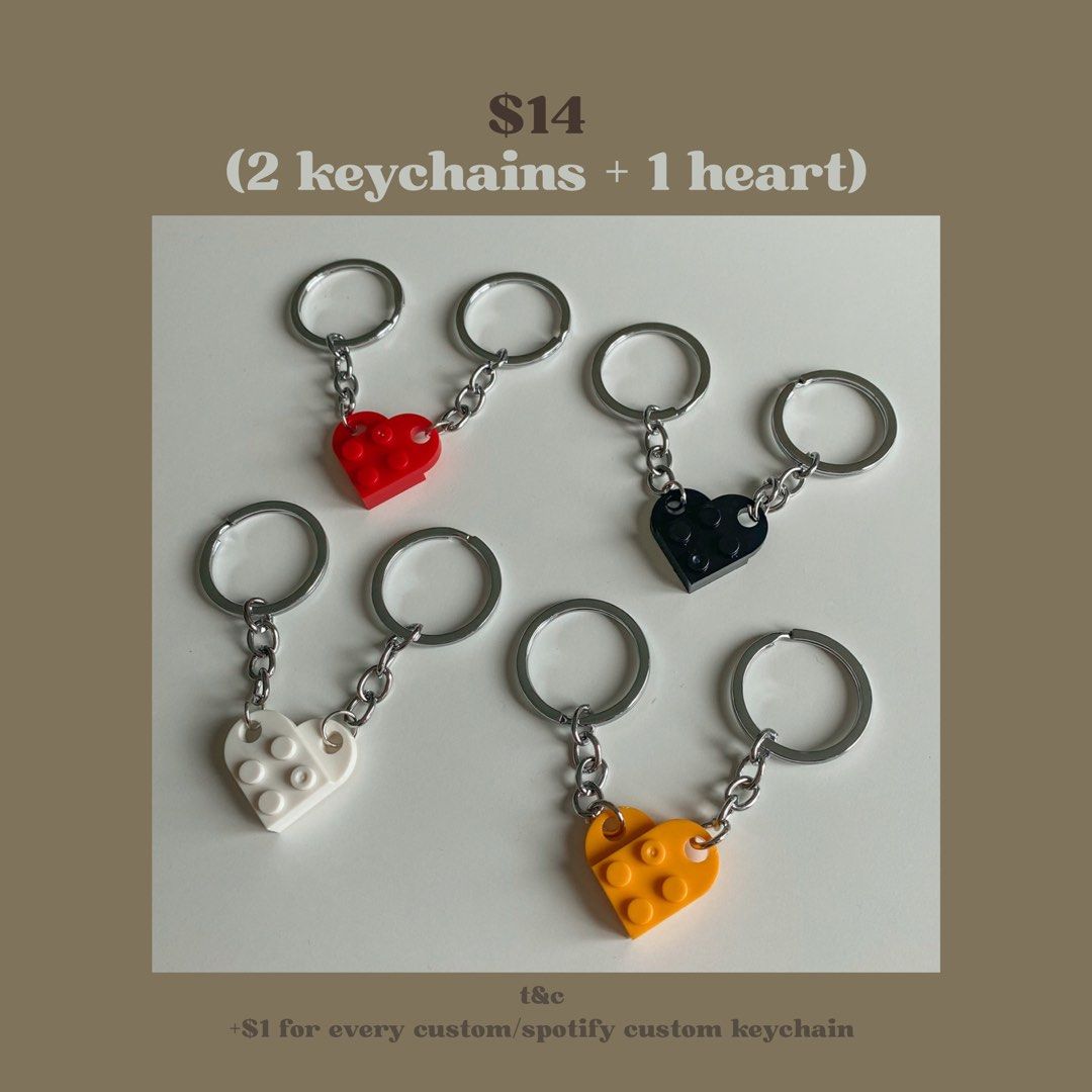 Custom keychains for valentine's day discount