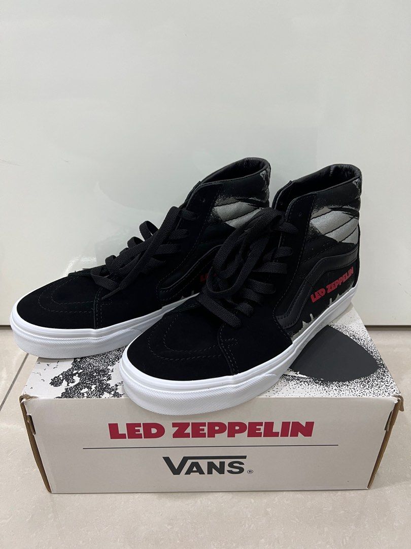 Vans Led Zeppelin x SK8 Hi 50th Anniversary Black True White
