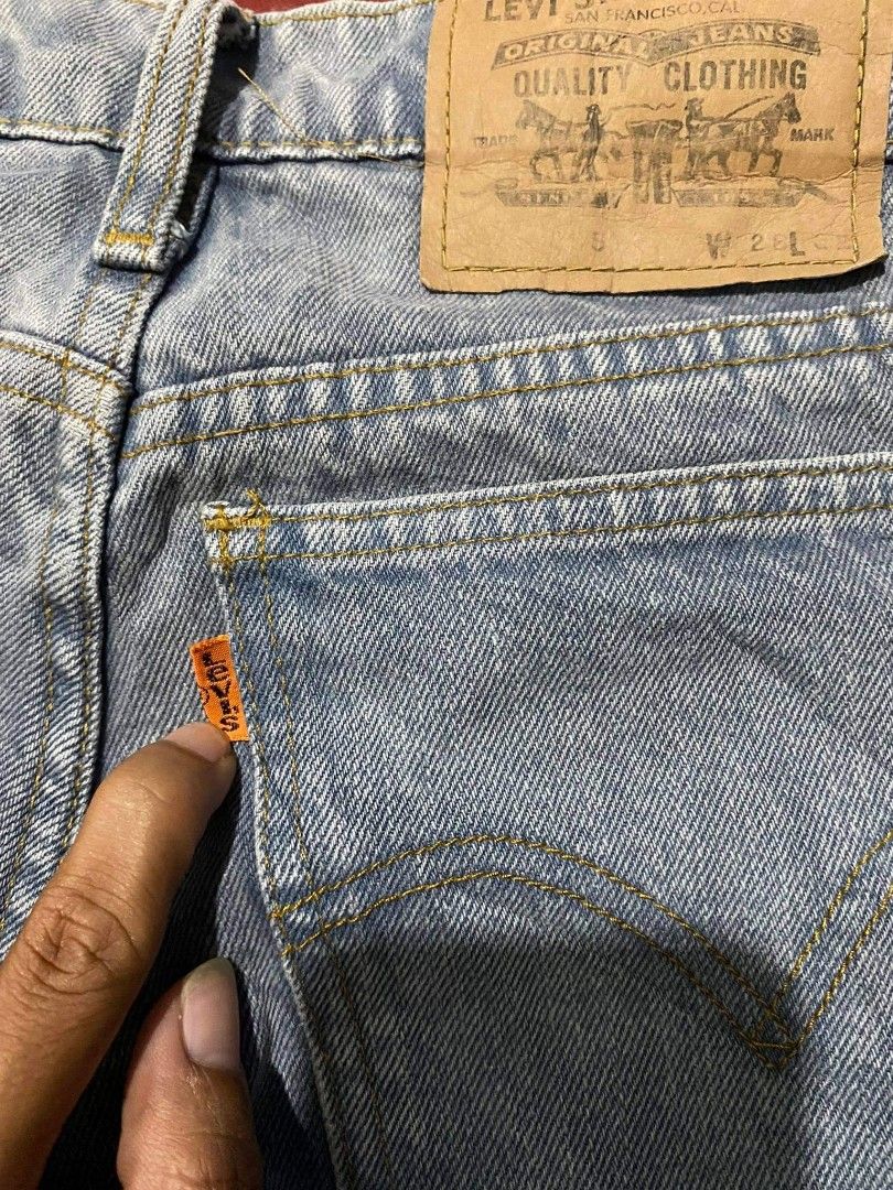 Vintage Levi's 805 Orange Tab, Men's Fashion, Bottoms, Jeans on Carousell