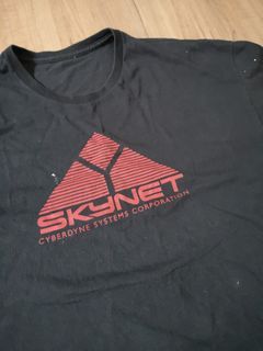 Vintage Tee Skynet Terminator Distressed Rock Rap Anime Movie Oversized XL