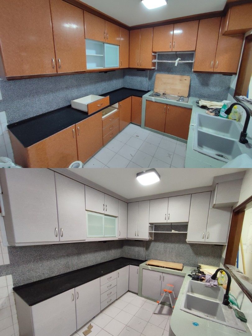 Vinyl Wrap ReLaminate Door,Kitchen bedroom wardrobe, hdb main