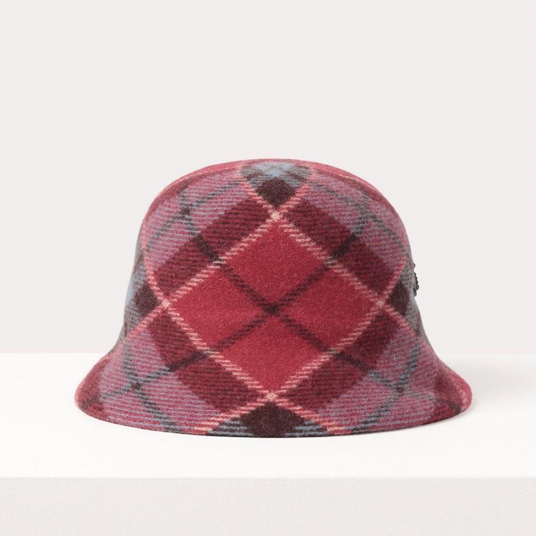 vivienne westwood plaid bucket hat, Women's Fashion, Watches