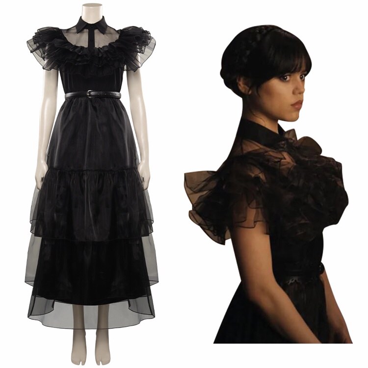 Wednesday Addams Costume readystock (rent/sell), Women's Fashion, Dresses &  Sets, Dresses on Carousell