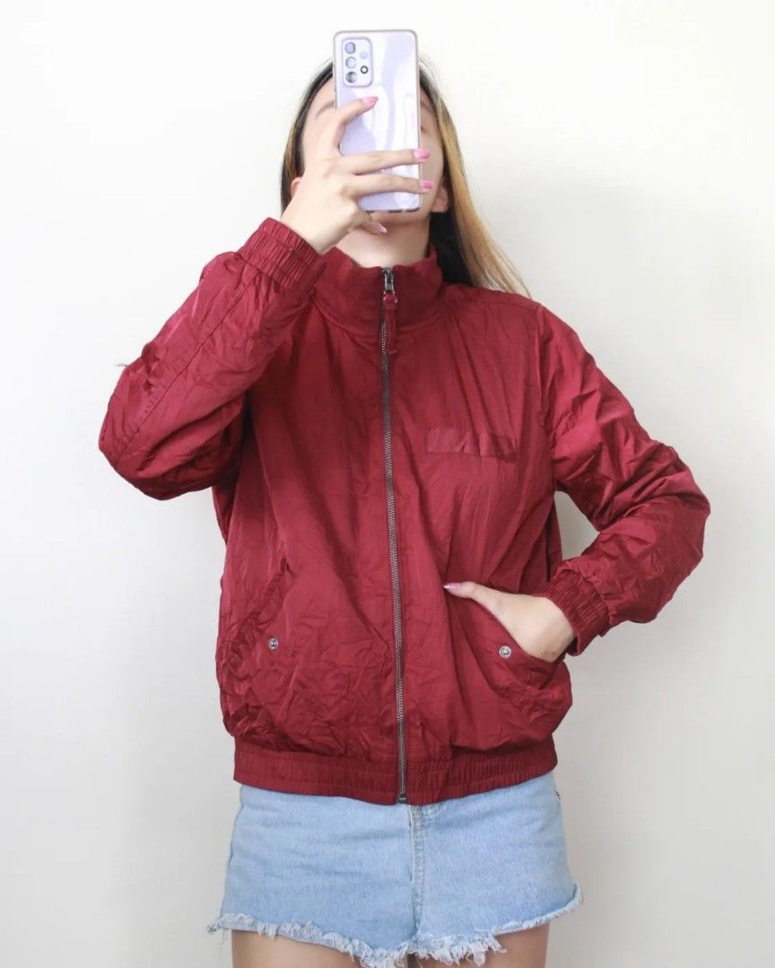 Bomber jacket with red tag online